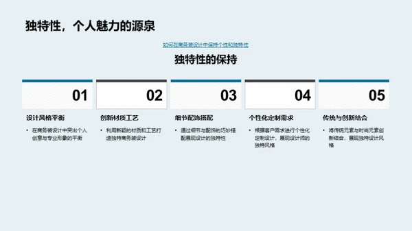 商务装的时尚演绎