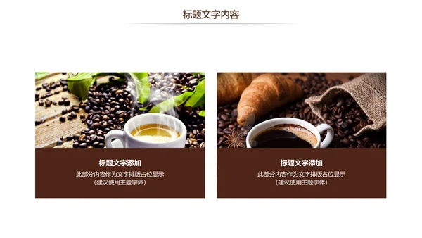 餐饮美食下午茶美味咖啡宣传动态PPT模板