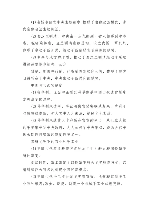 高中文综必背知识点总结.docx