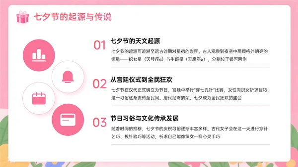 粉色插画风七夕促销浪漫狂欢购营销方案PPT模板