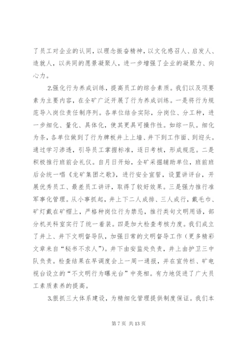 煤矿精细化管理工作经验.docx