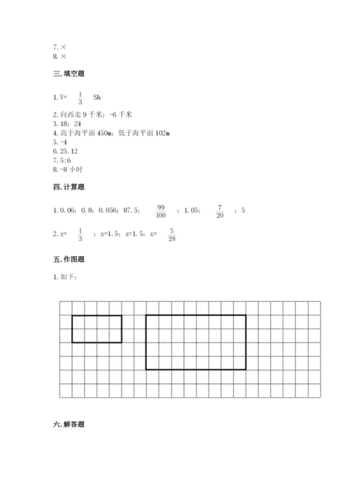 北京版六年级下册期末真题卷精品（预热题）.docx