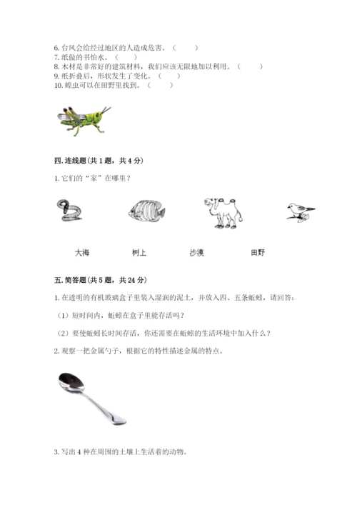 教科版二年级上册科学期末测试卷带答案（达标题）.docx