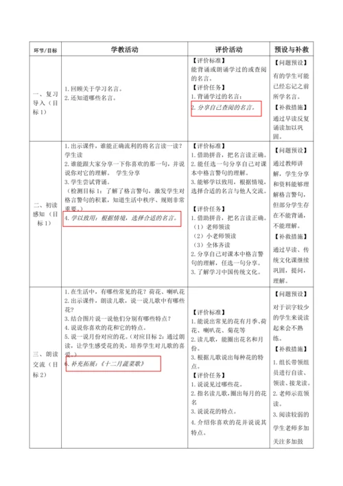 【大单元】统编版语文二上第二单元《语文园地二》第2课时 教学设计