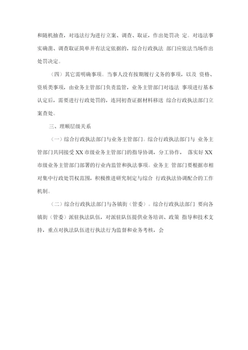 关于建立综合行政执法协作配合工作机制的实施意见.docx