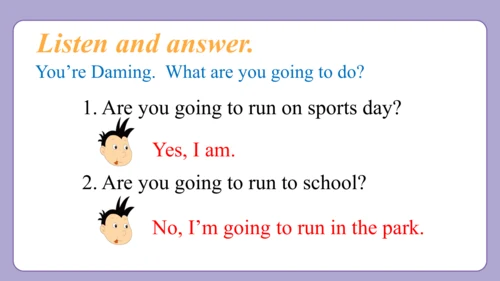 Module 9 Unit 1  Are you going to run on sports da