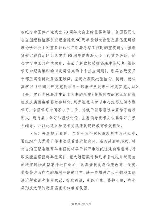 党风廉政教育月实施方案.docx