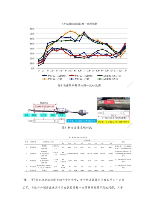 一种驱动轴设计开发及多个问题解决.docx