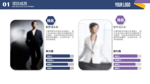 蓝色简约商业融资计划书通用PPT模板