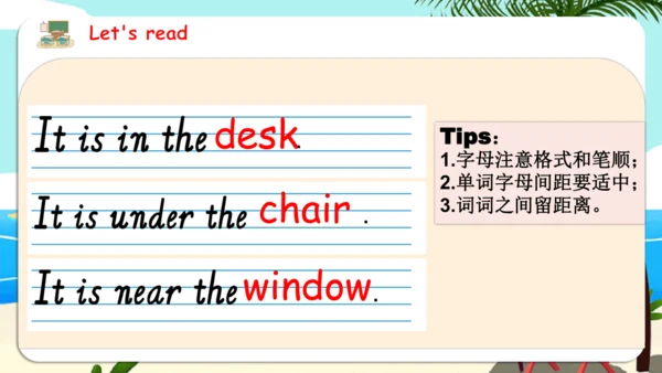 Unit 1 My classroom-Part B Read and write（课件）-2024