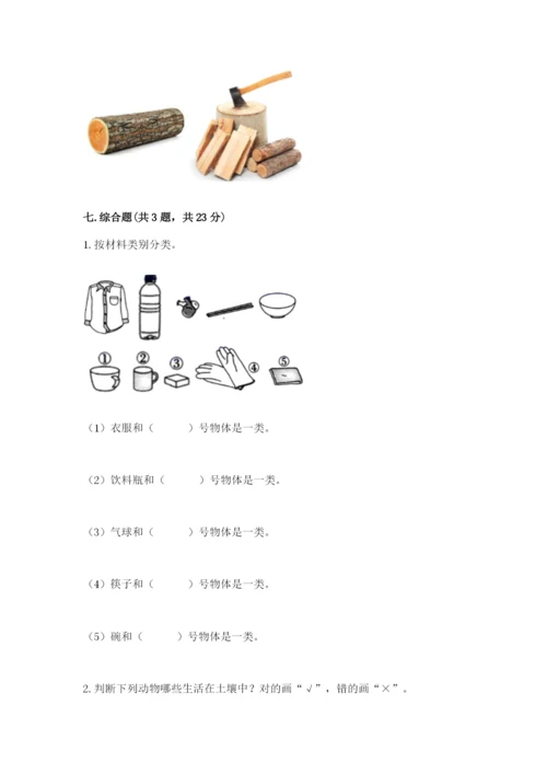 教科版小学二年级上册科学期末测试卷（模拟题）.docx