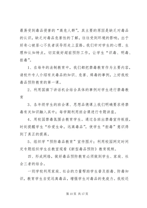 以麦小学毒品预防教育工作自查报告.docx