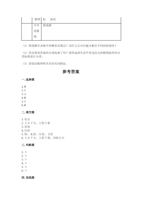 教科版六年级下册科学期末测试卷（重点班）.docx