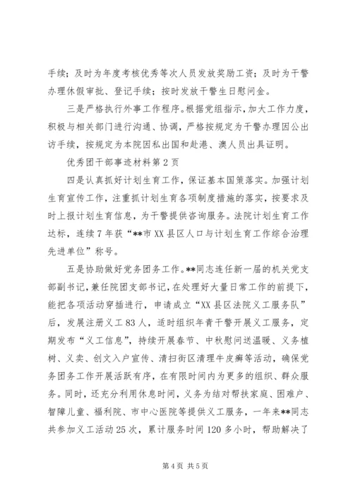 优秀团干部事迹材料 (7).docx