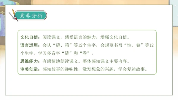 【核心素养】部编版语文三年级下册-25. 慢性子裁缝和急性子顾客 第1课时（课件）