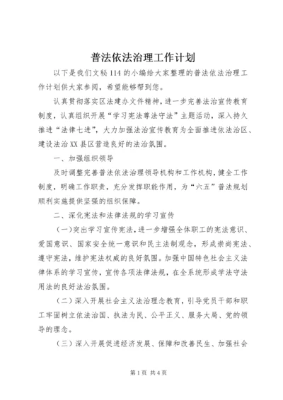 普法依法治理工作计划 (10).docx