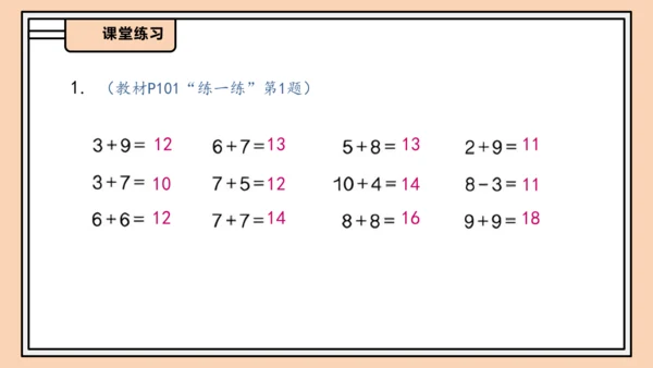 【课堂无忧】人教版一年级上册-5.7 整理和复习（课件）