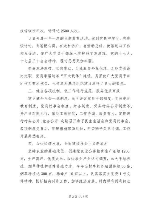 村党支部创建“五个好”村党组织申报材料 (3).docx