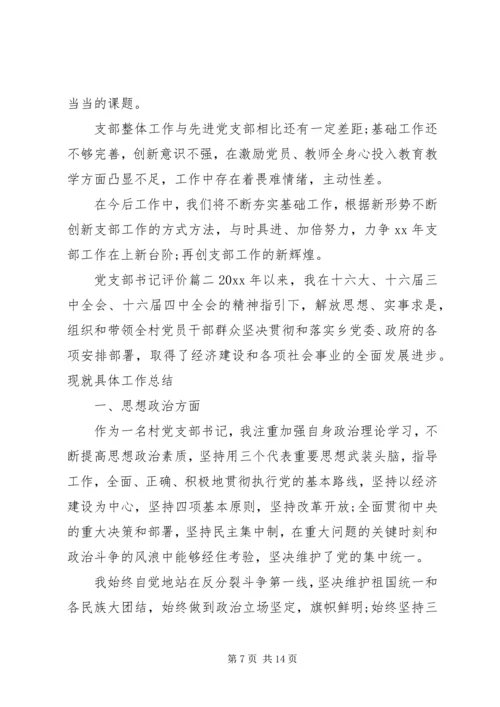 对党支部书记评价.docx
