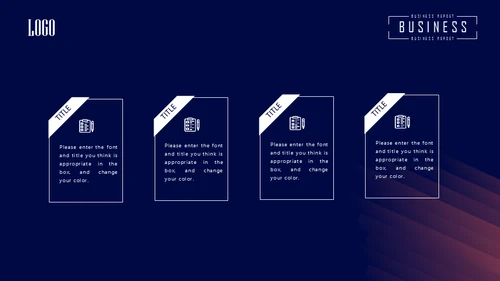 简约商务风通用PPT母版