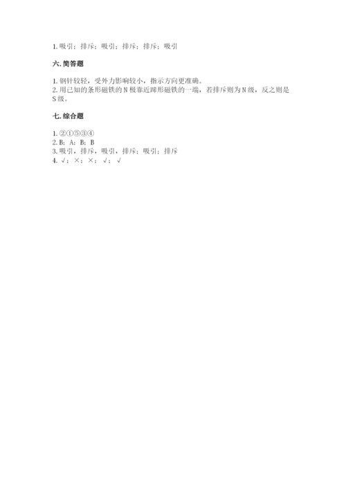 教科版二年级下册科学知识点期末测试卷附参考答案（基础题）.docx
