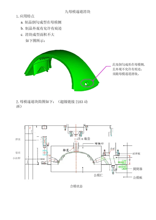 塑胶模具滑块设计大全