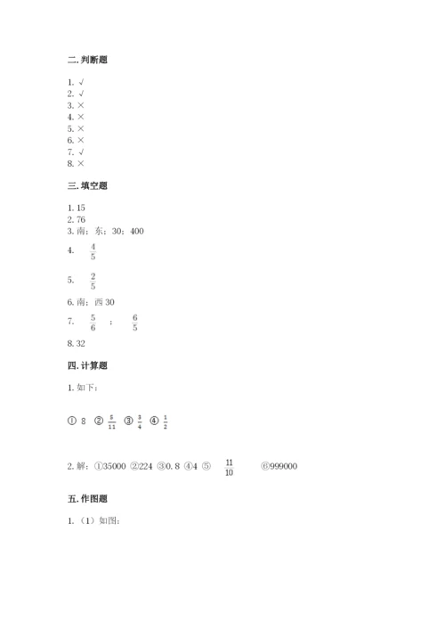 人教版六年级上册数学期中考试试卷附下载答案.docx