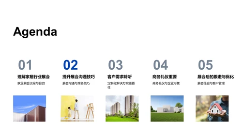 家居展会商务礼仪PPT模板