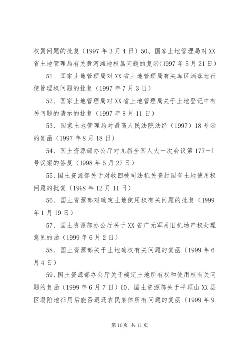 关于农村土地确权的相关法律知识.docx