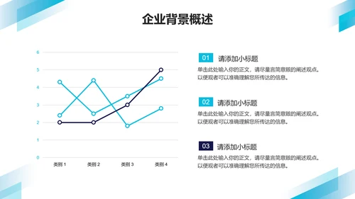 蓝色商务风企业宣传介绍PPT模板