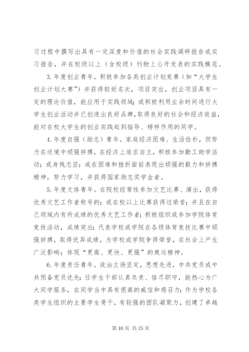 十佳青年评选方案.docx