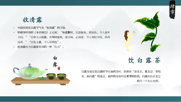 白露白鹤通用PPT模板