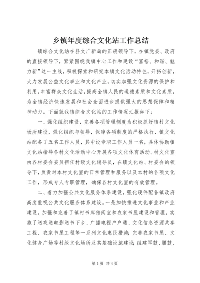 乡镇年度综合文化站工作总结.docx