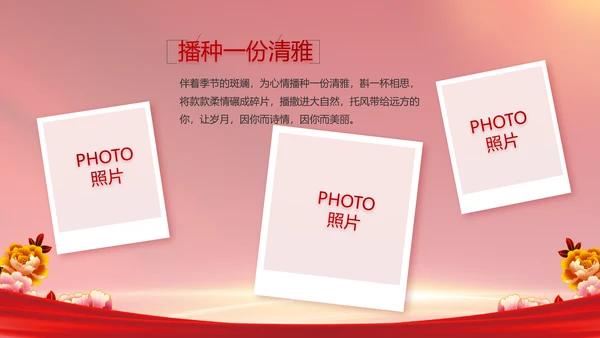 党支部党员风采展示年年终总结PPT