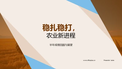 稳扎稳打，农业新进程