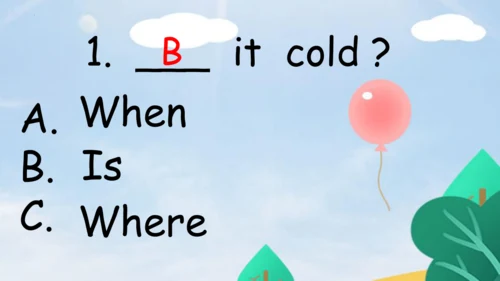 Unit3 Weather PartB Let’s learn & Let’s play 课件（共5