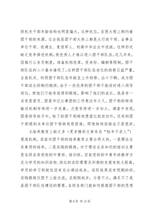 共青团干部队伍建设的调查与思考 (11).docx