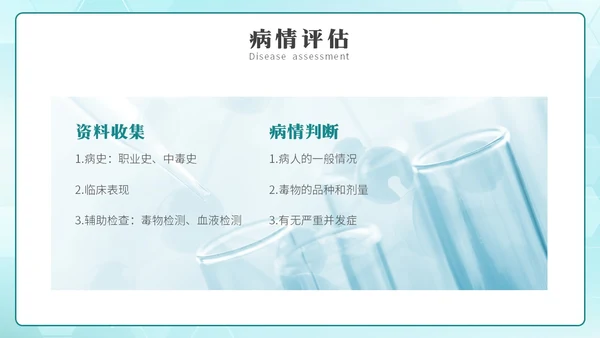 简约风急救中毒知识培训PPT模板护理