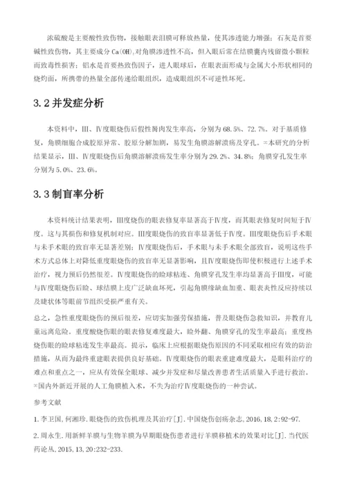 急性重度眼烧伤30例的临床分析.docx