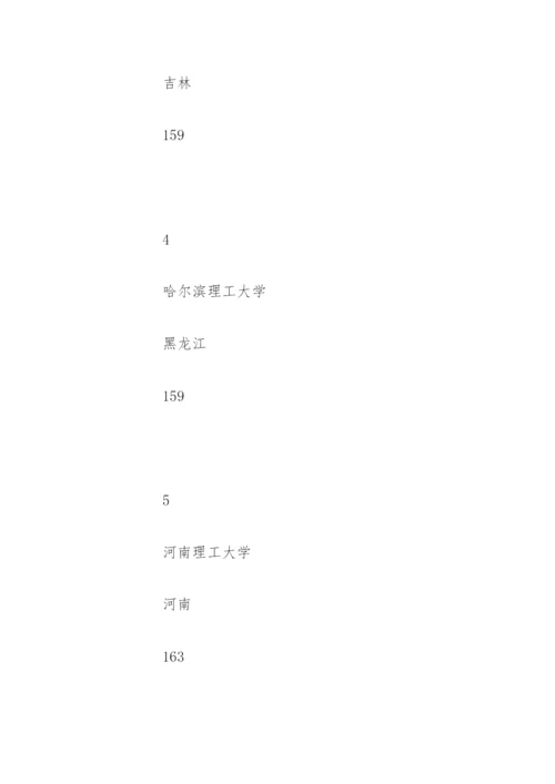 全国二本大学排名理科.docx