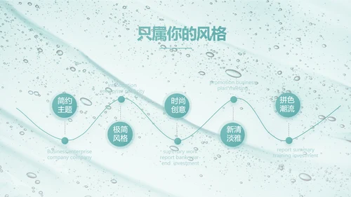 蓝色创意美容化妆品介绍工作总结PPT