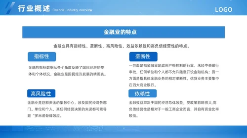 蓝色扁平简约金融知识培训ppt模板