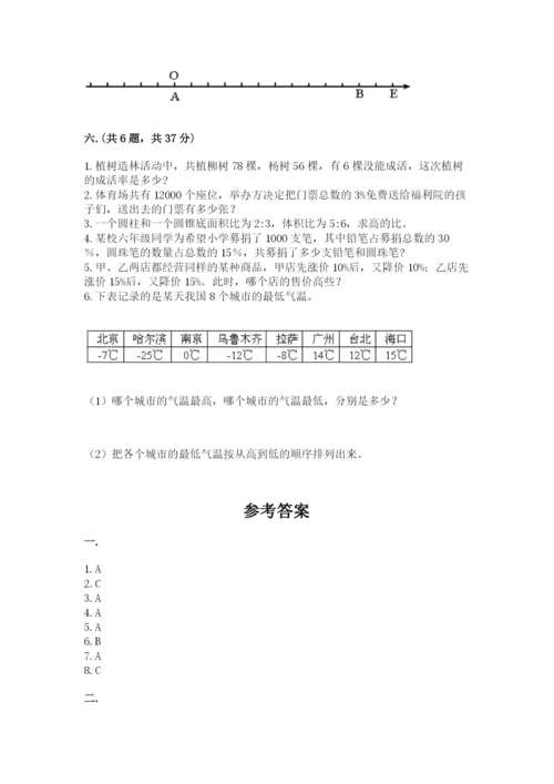 郑州外国语中学小升初数学试卷精品（满分必刷）.docx