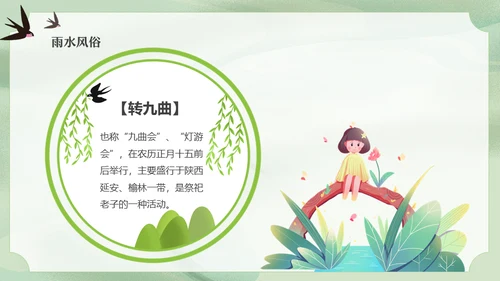 二十四节气之雨水节气课件通用PPT模板