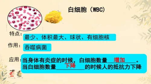 初中生物学人教版（新课程标准）七年级下册4.4.1流动的组织──血液课件(共22张PPT)