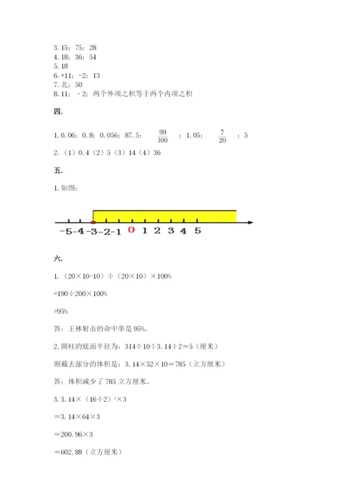 北京海淀区小升初数学试卷附答案【轻巧夺冠】.docx