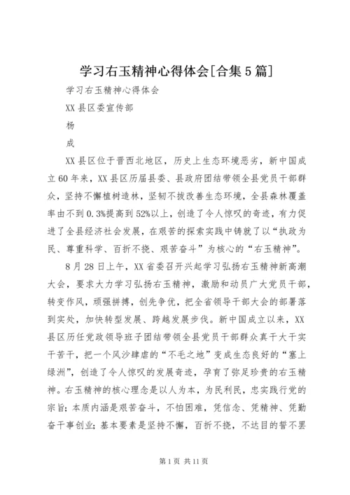 学习右玉精神心得体会[合集5篇].docx