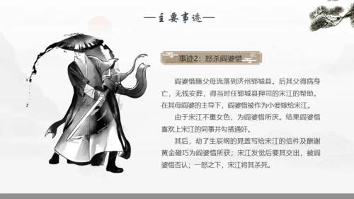 《水浒传》宋江人物解析通用PPT模板