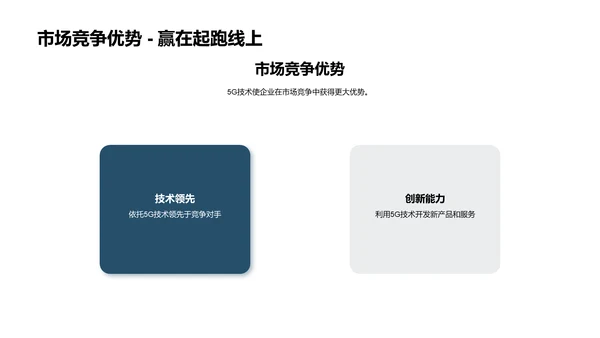 5G技术的商务应用PPT模板