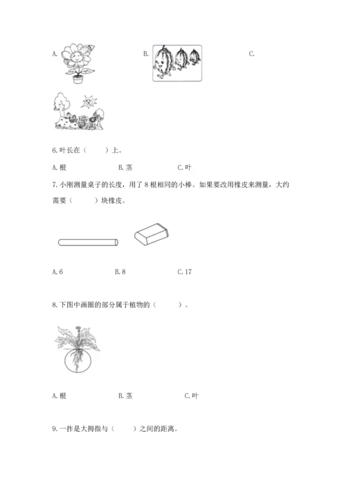 教科版小学一年级上册科学期末测试卷附参考答案（达标题）.docx
